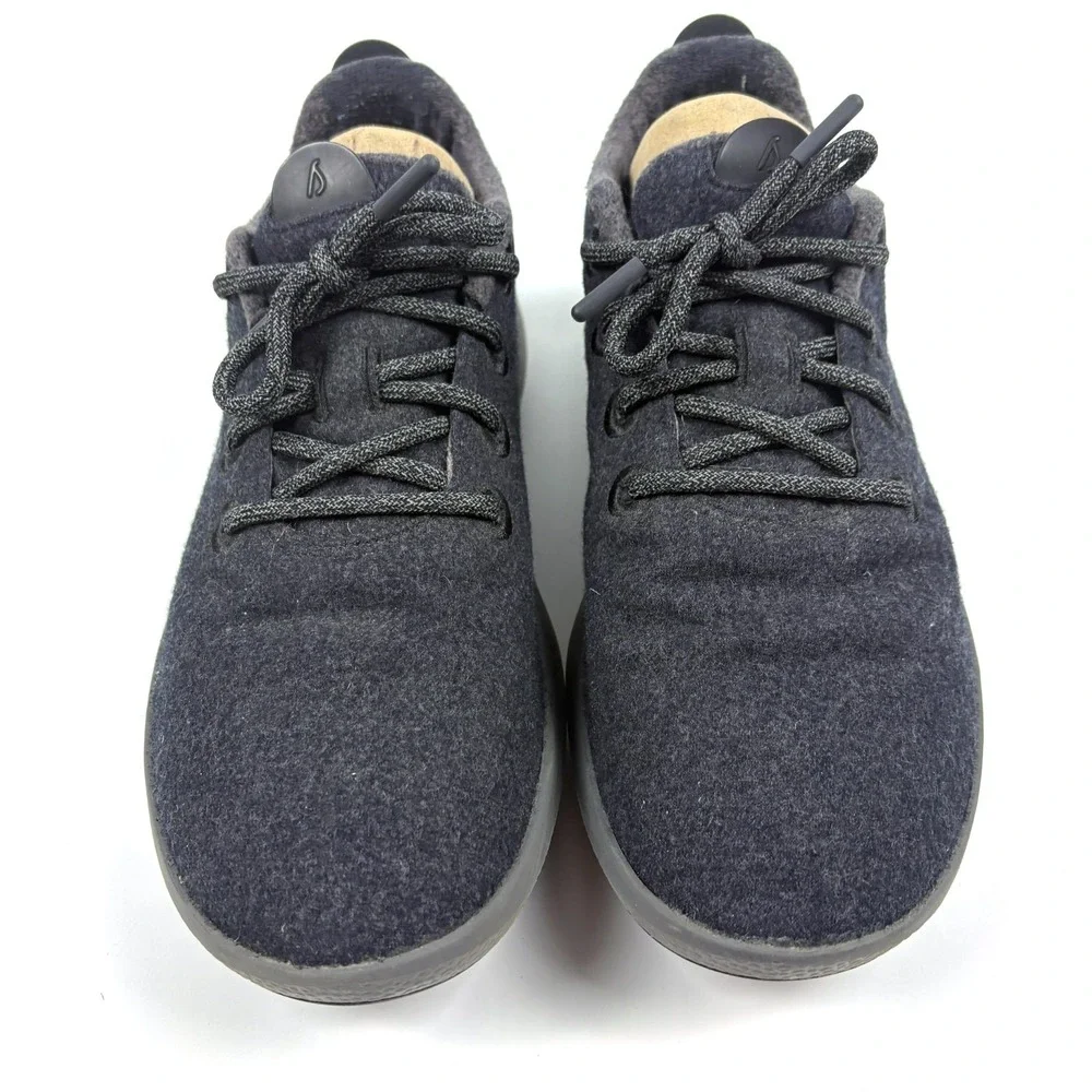 Allbirds Wool Runner Mizzle Shoes Mens Sz 11 Natural Black/Dark Gray with Box